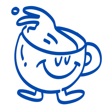 Happy Coffee Mascot